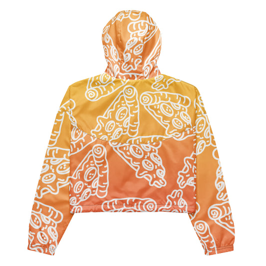 Women’s Pizza Gradient Cropped Windbreaker