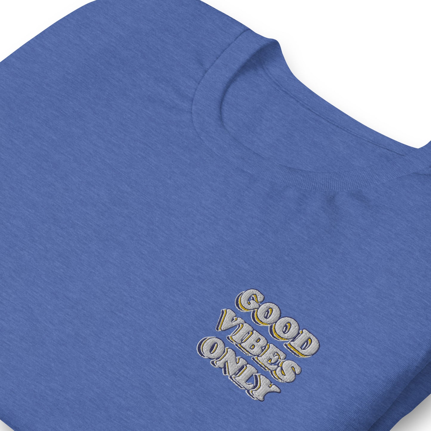 Good Vibes Only Pocket Embordered Unisex T-shirt