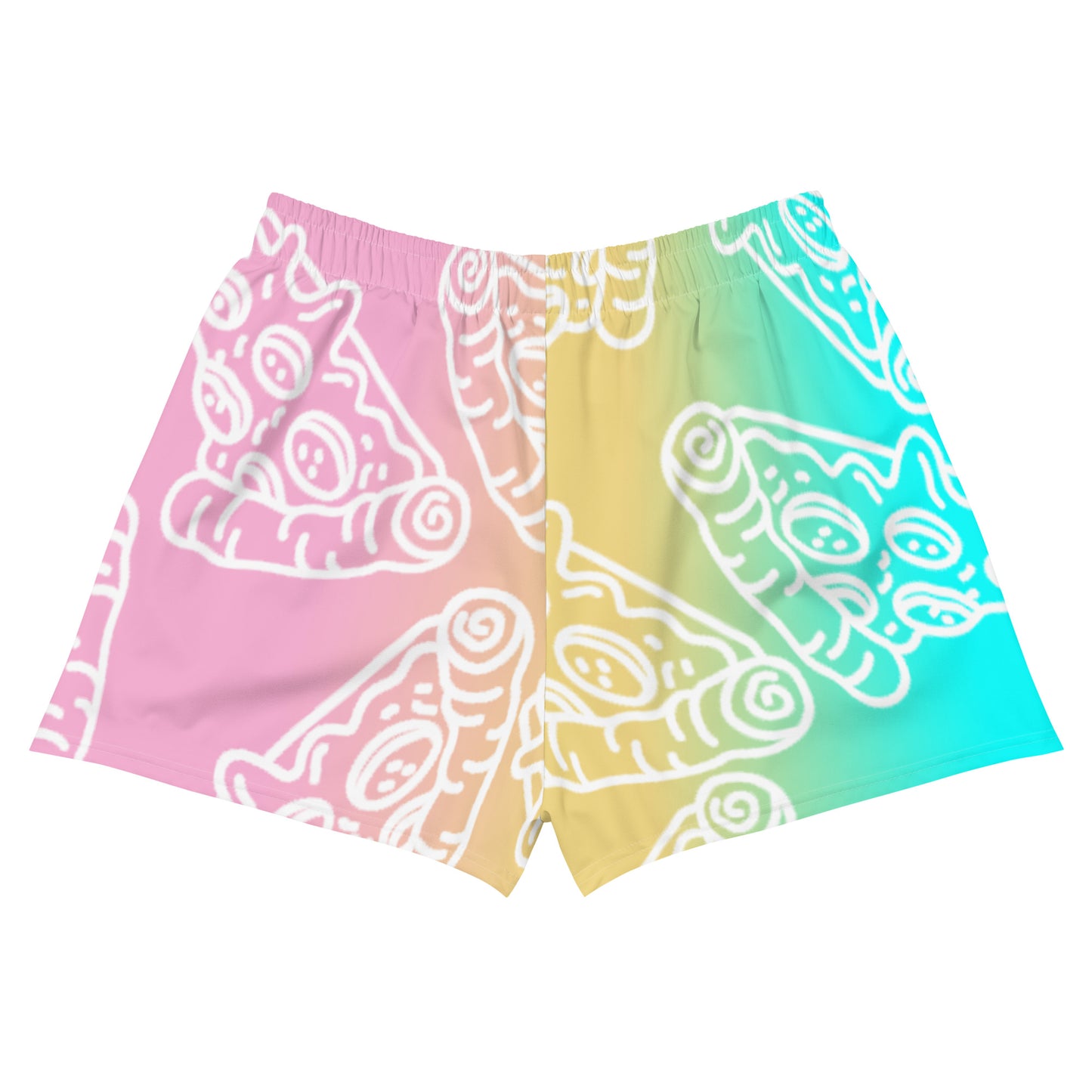 Tropical Pizza Women’s Recycled Athletic Shorts