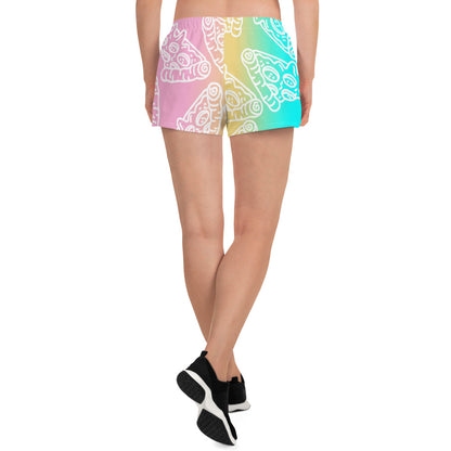 Tropical Pizza Women’s Recycled Athletic Shorts