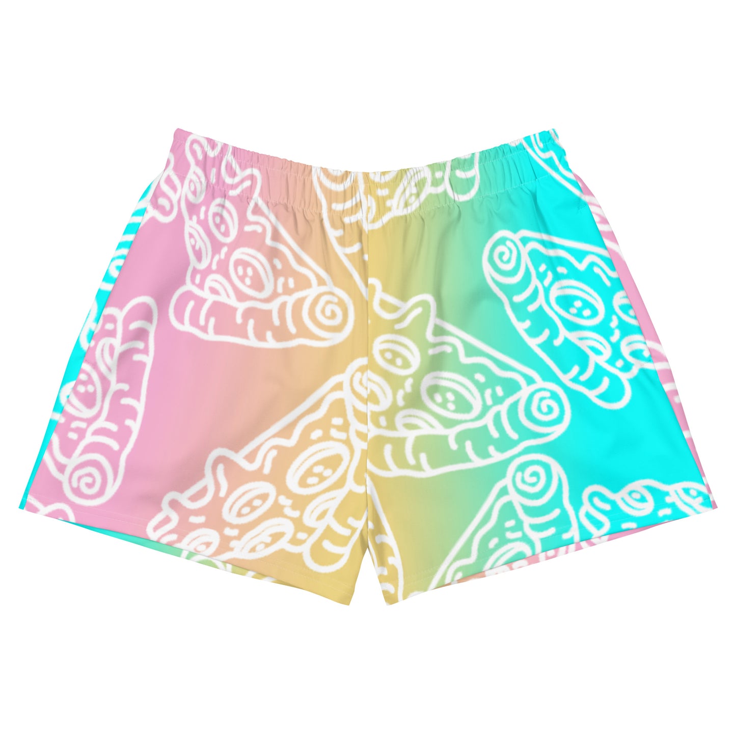 Tropical Pizza Women’s Recycled Athletic Shorts