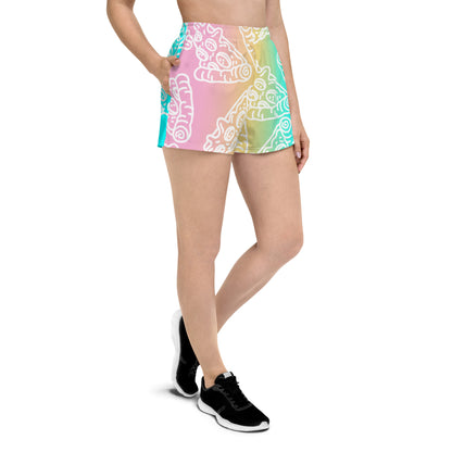 Tropical Pizza Women’s Recycled Athletic Shorts